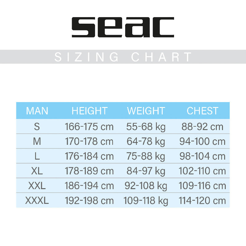 Seac Cover Herren 7mm - Schnorchel Tauchshop