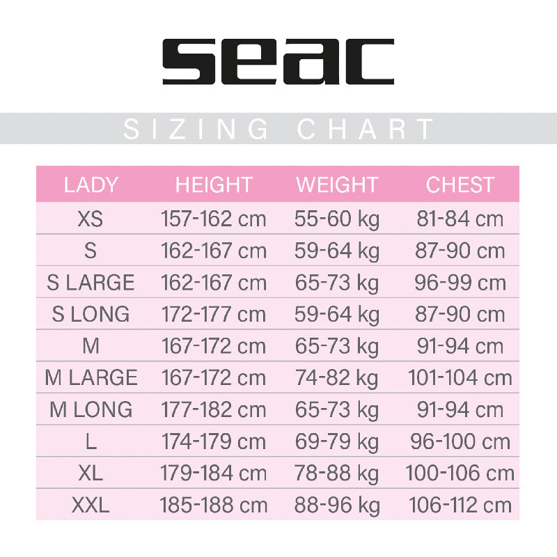Seac Space Damen 5mm - Schnorchel Tauchshop