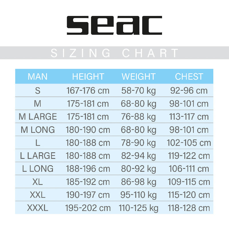 Seac Space Herren 7mm - Schnorchel Tauchshop