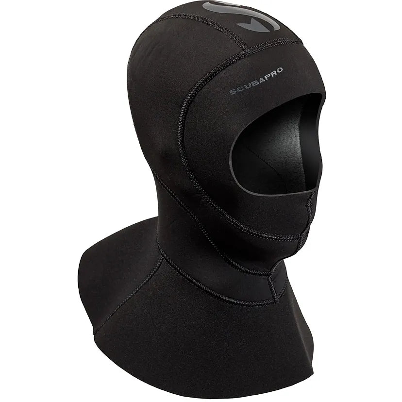 SCUBAPRO Kopfhaube Everflex, 6/5/4mm mit Latz & mit Gesichtsmanschette - Schnorchel Tauchshop