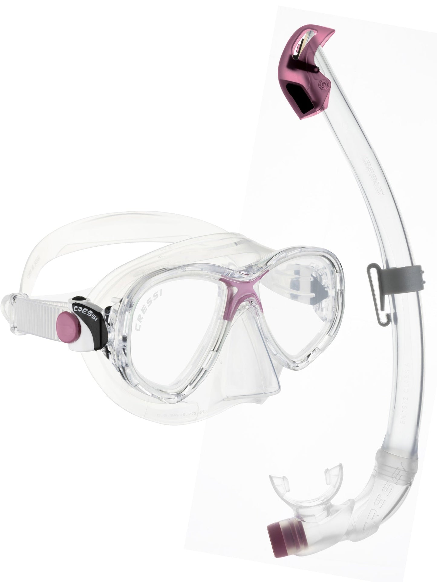 Cressi Marea Junior + Seal Dry Snorkel Combo Pink