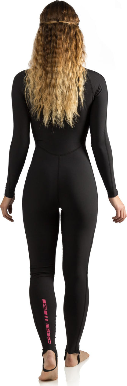 Cressi Skin Damen – Frontreißverschluss Detail