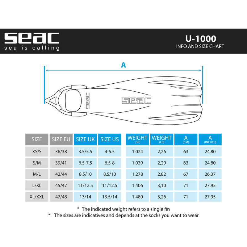 SEAC U1000 Sling Strap - Schnorchel Tauchshop