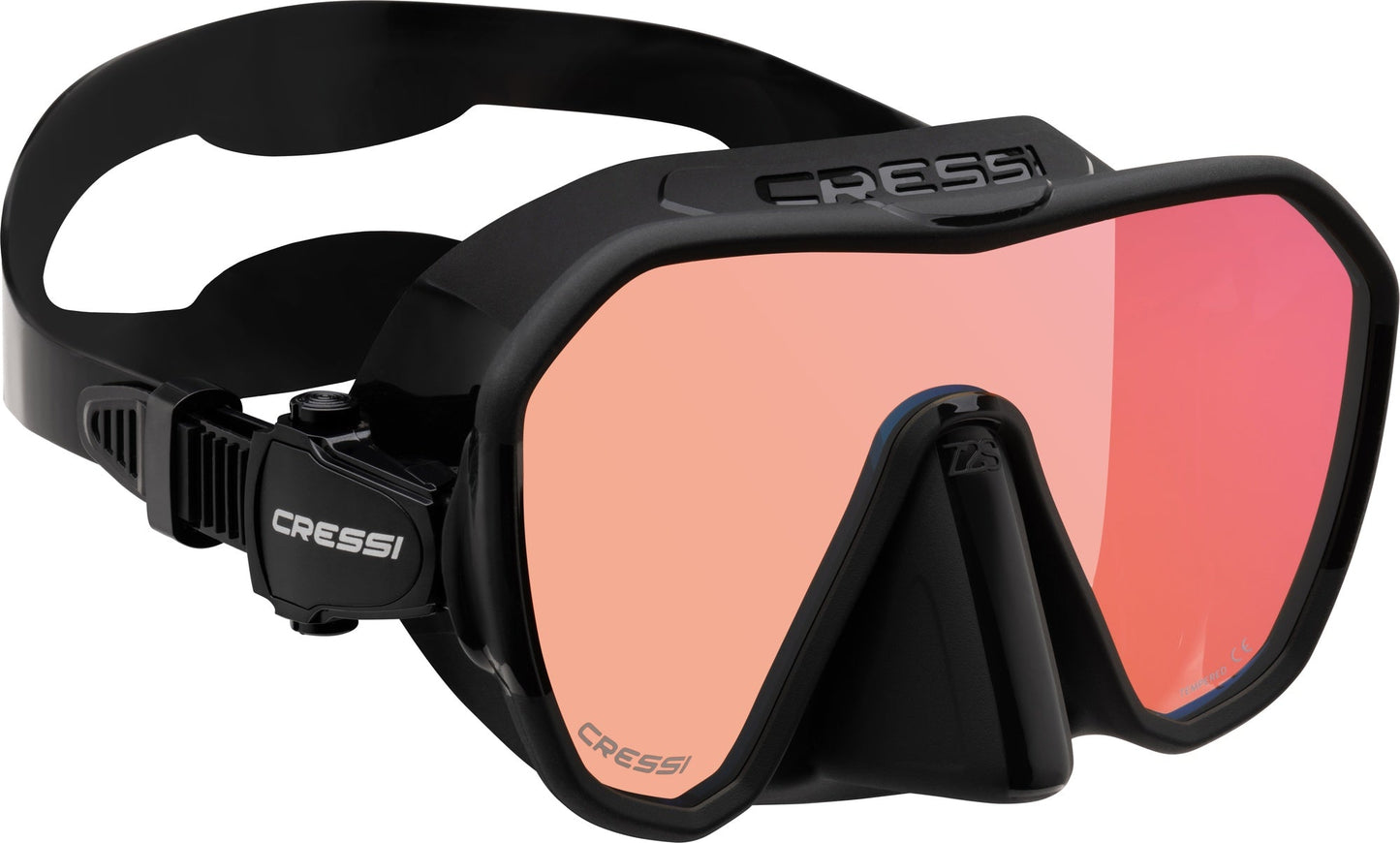 Cressi Z2 Small Maske - Black/Blue/Orange Lens