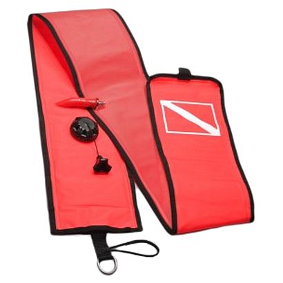 Bungee Boje mit Ventil orange - Schnorchel Tauchshop